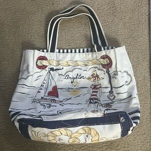 Brighton Boardwalk Cotton Beach Tote Bag
